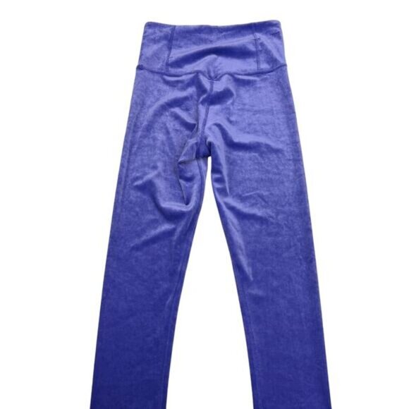 NWT ATHLETA Elation Velvet High Rise Tight Sz XXS Noble Blue Purple - Picture 7 of 7
